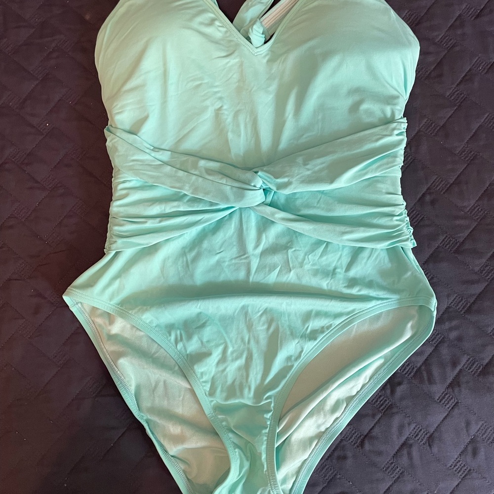 Bleu Rod Beattie Mint One Piece Swimsuit